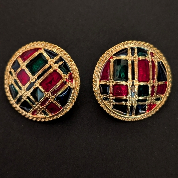 Jewelry - VINTAGE Elegant Gold and Multicolor Earrings‎
